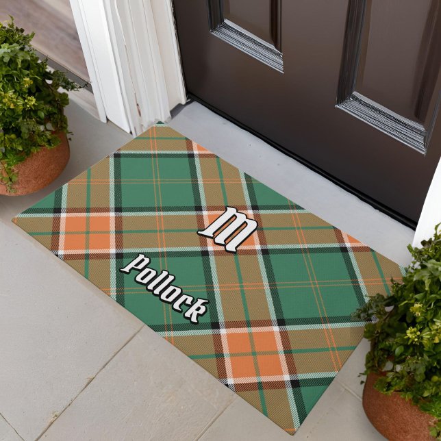 Tapete Clan Pollock Tartan Doormat (Criador carregado)