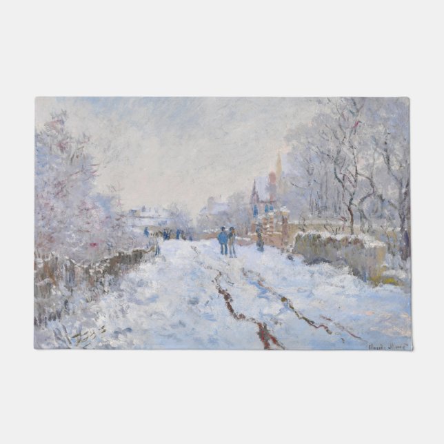 Tapete Claude Monet - Cena de Neve na Argentina (Frente)
