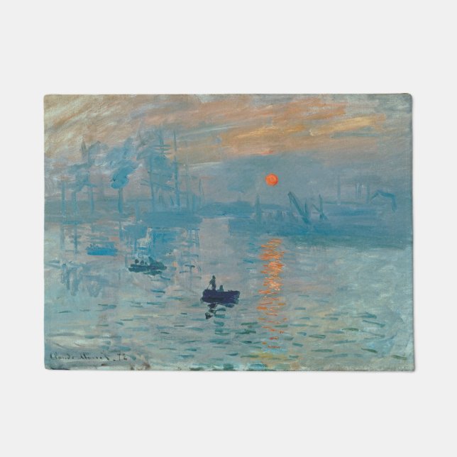 Tapete CLAUDE MONET - impressão, nascer do sol 1872 (Frente)