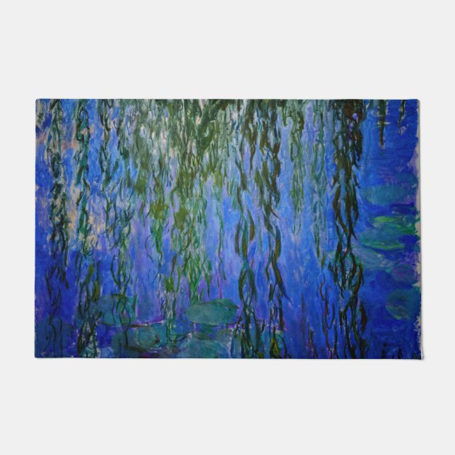 Tapete Claude Monet - Lírios d'água com salgueiro chorand (Frente)