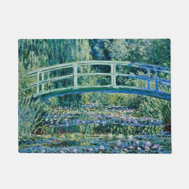 Tapete Claude Monet - Lírios De Água E Ponte Japonesa (Frente)
