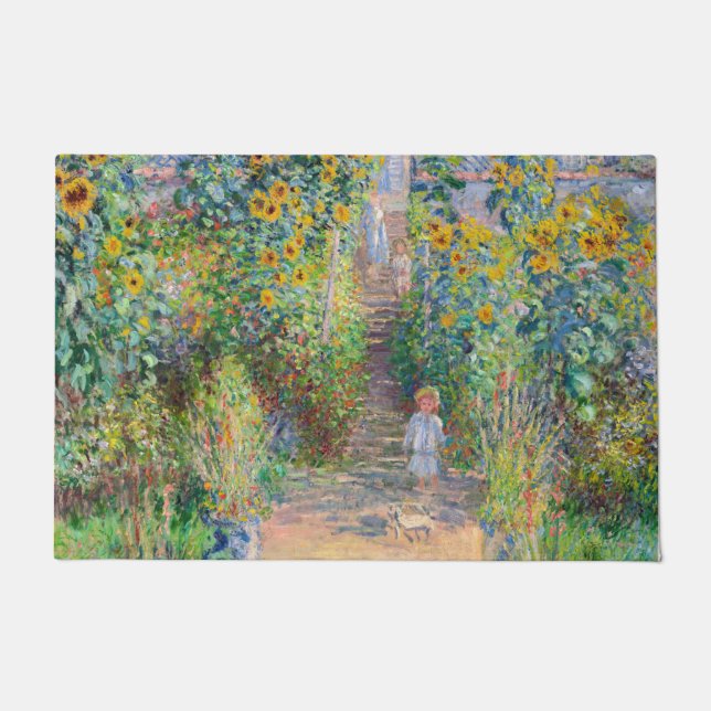 Tapete Claude Monet - O Jardim do Artista em Vetheuil (Frente)