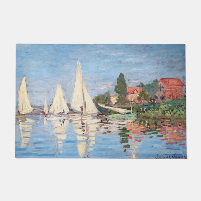 Tapete Claude Monet - Regattas em Argenteuil (Frente)