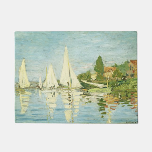 Tapete Claude Monet. Regattas em Argenteuil (Frente)
