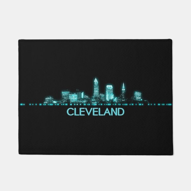Tapete Cleveland Skyline (Frente)