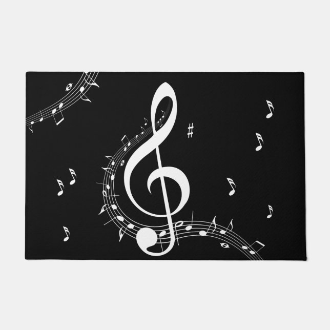 Tapete Climacic G Clef Music Black (Frente)