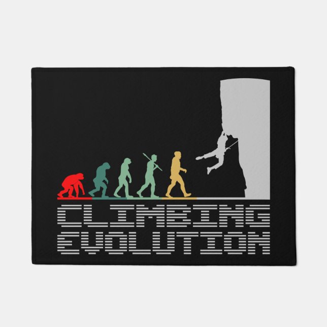 Tapete Climbing Evolution Funny Retro for Climber (Frente)