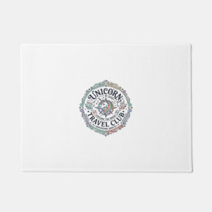 Tapete Clube de Viagens Unicórnio Projeto Original Zazzle