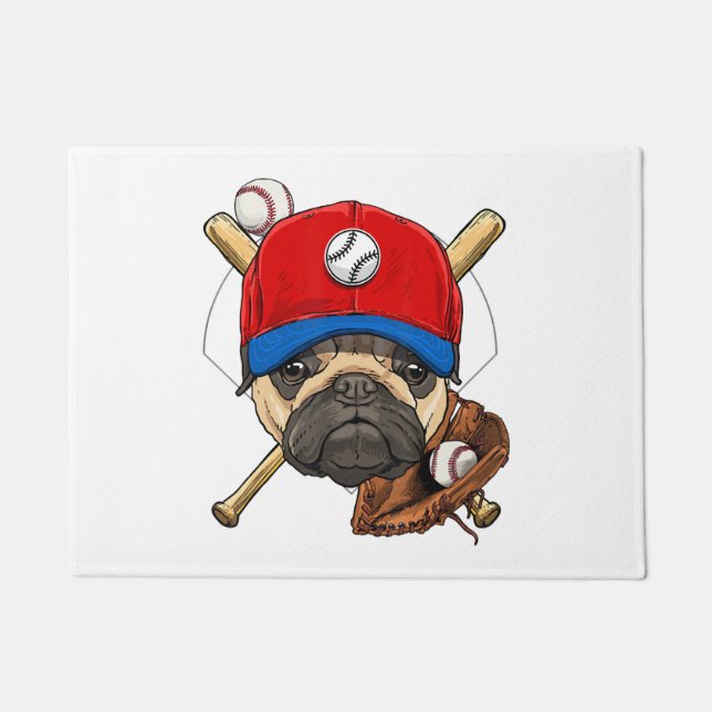 Tapete Coach Pug Dog Lover Pug Mãe (Frente)