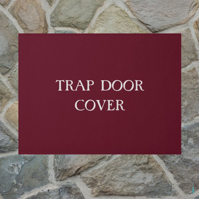 Tapete "COBRIR TRAP DOOR" engraçado porta introvertida (A funny touch for your doorstep!)