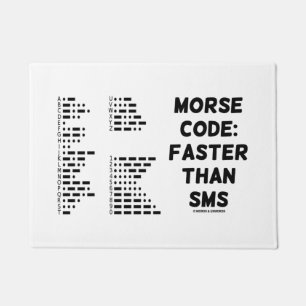 Tapete Código Morse: Mais rapidamente do que o