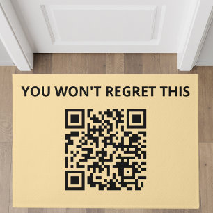 Tapete Código QR Personalizado Engraçado