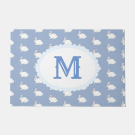 Tapete Coelho Branco Monograma