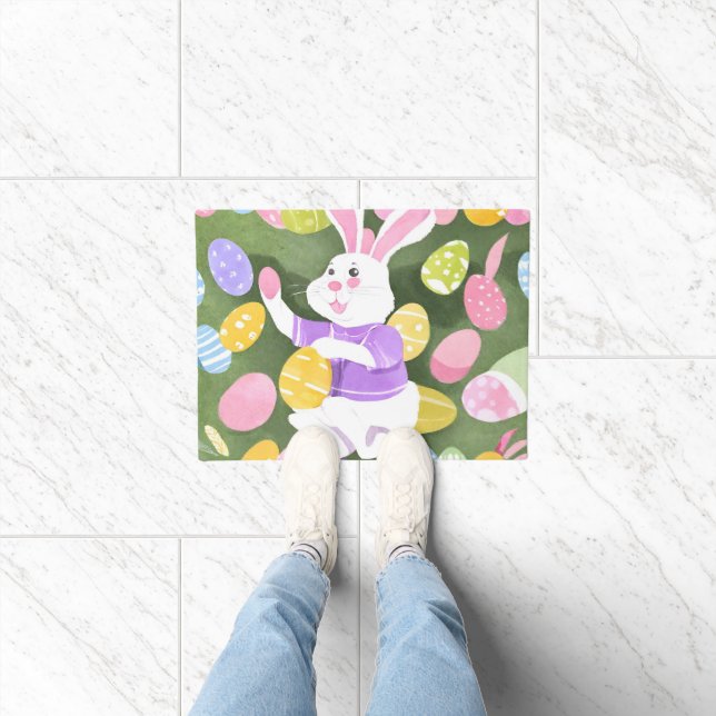 Tapete coelho com ovos de Páscoa (Interior)