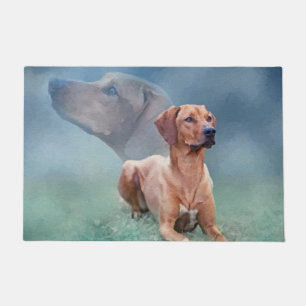 Tapete Colagem do cão de Rhodesian Ridgeback