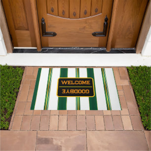 Tapete Coleção de Textura Dourada Verde de Linen Trendy, 