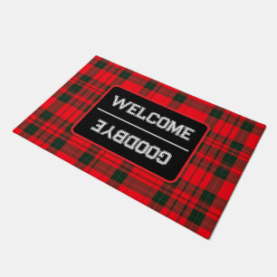 Tapete Coleção Popular de Tartan Xadrez Tradicional Verme