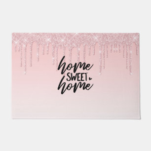 Tapete Coletor Rosa Home Sweet Home