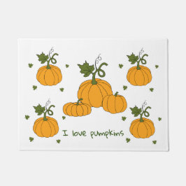 Tapete Colheita de abóbora-de-laranja-branca