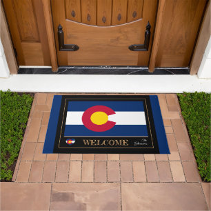 Tapete Colorado & Colorado Flag house mat /sport EUA