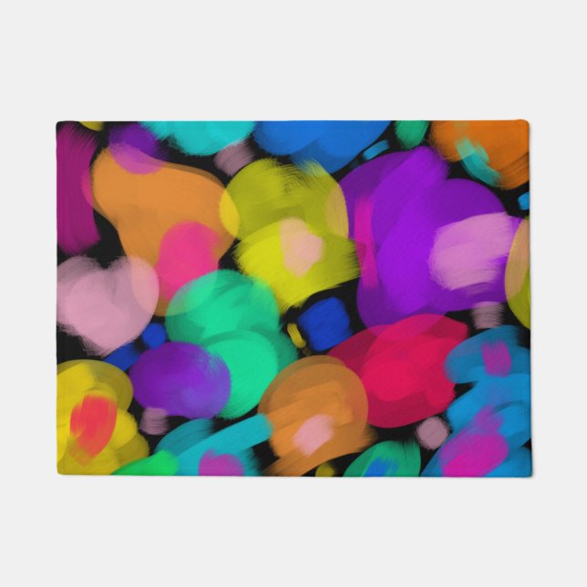 Tapete Colorful watercolor print (Frente)