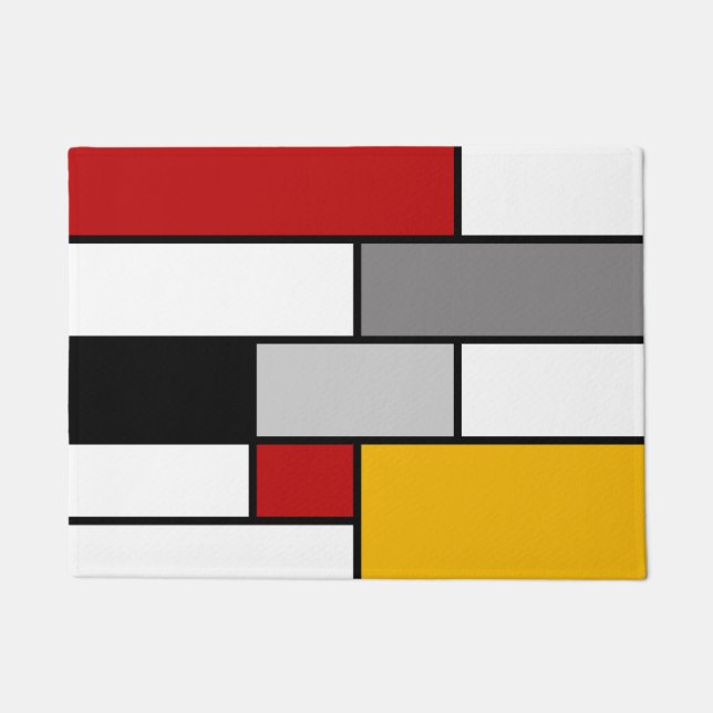 Tapete Colorida inspiração Mondrian (Frente)