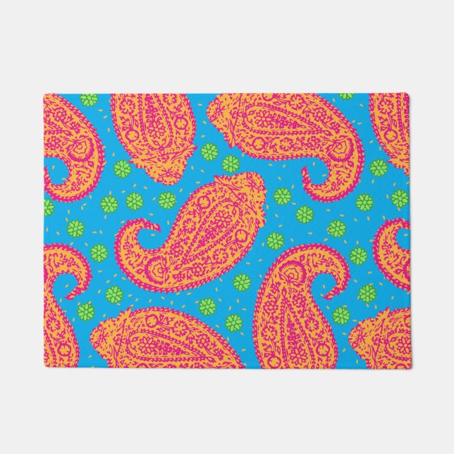 Tapete Colorida Paisley Pattern (Frente)