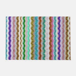 Tapete Colorido de listras onduladas semelhantes a snakes