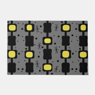 Tapete Colunas do Médio Retroativo Boxes Amarelo