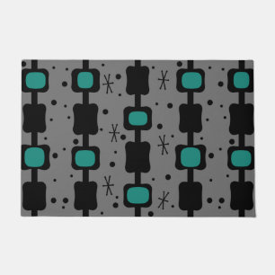 Tapete Colunas do Mod do Médio Retroativo Caixas Teal