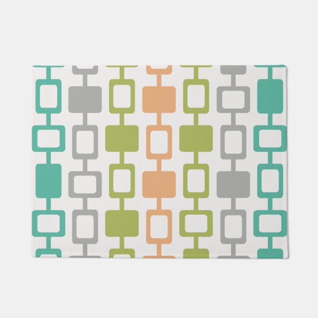 Tapete Colunas em Quadrado Moderno do meio século (Frente)