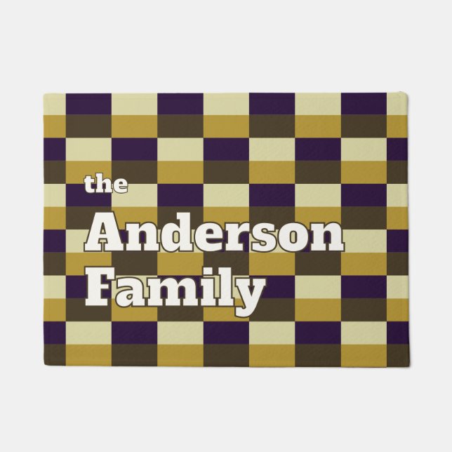 Tapete Combinação de cores castanho ouro (Frente)