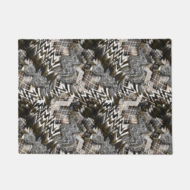 Tapete Combinado, étnico, africano. (Frente)