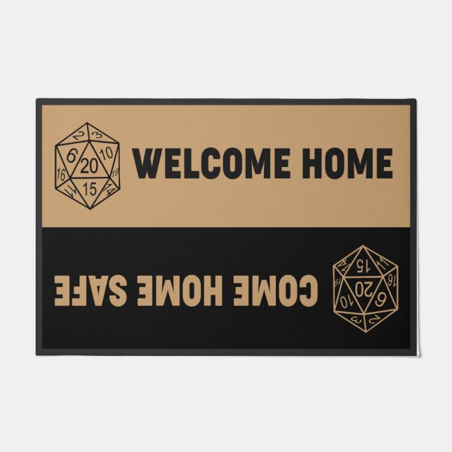 Tapete  Come Home Safe And Welcome Home Doormat (Frente)