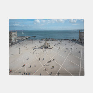 Tapete Commerce Square de cima em Lisboa, Portugal