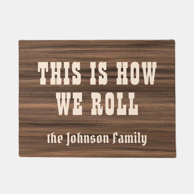 Tapete Como nós rolamos a família de acampamento de (Frente)