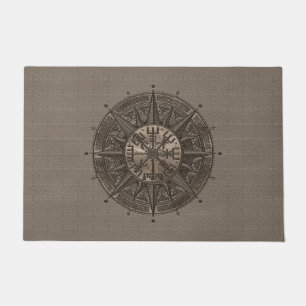Tapete Compasso de Vegvisir - de Viking - couro e ouro