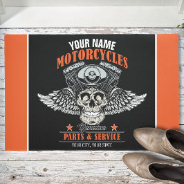 Tapete Compro de Motociclos Personalizados do Crânio Voad