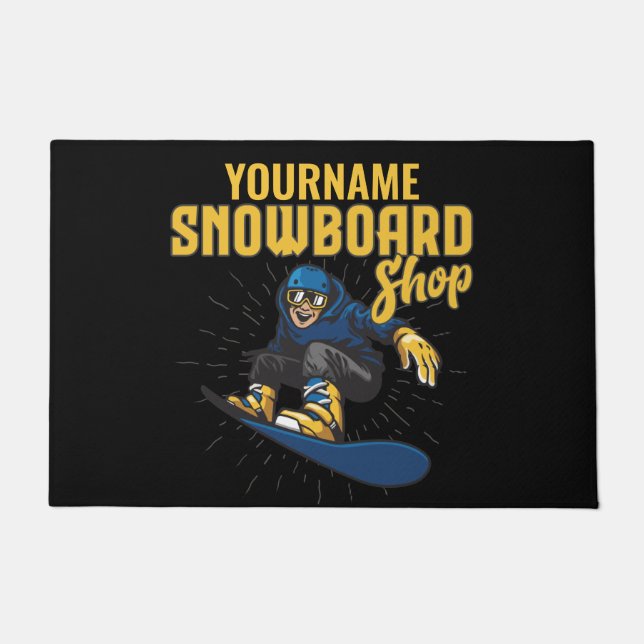 Tapete Compro de Snowboard Personalizado da Borda de Neve (Frente)