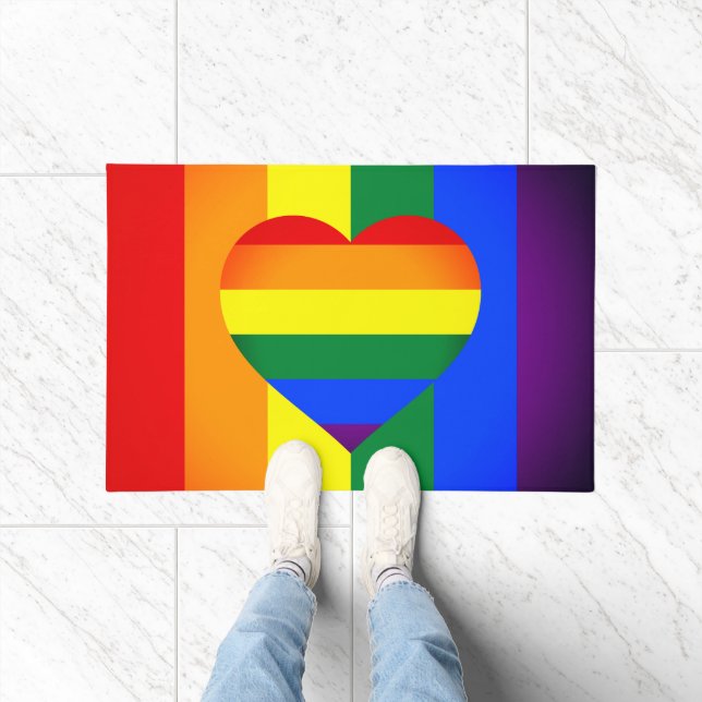 Tapete Comunidade Rainbow Heart & Pride Rainbow Flag /LGB (Interior)