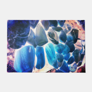 Tapete Concha de ostras marítimas, cores mudadas de azul