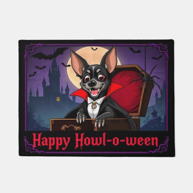 Tapete Conde Xoloitzcuintli Feliz Como-ê-lo-ween (Frente)