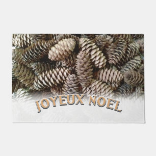 Tapete Cone de pinheiro de Natal de Noel de Joyeux