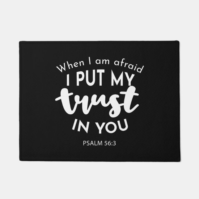 Tapete Confie na escuridão quando tenho medo, ponho minha (Frente)