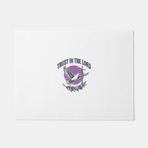Tapete Confie no Senhor Pombo Design de Camiseta Cristã (