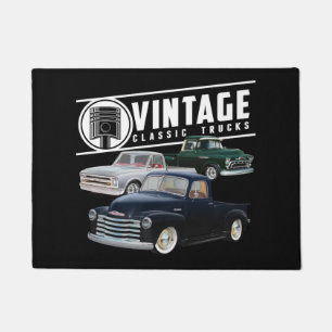 Tapete Configuração de Caminhões Clássicos Vintage
