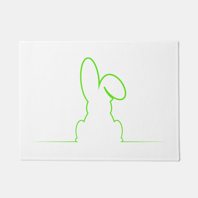 Tapete Contorno de um gre da luz da lebre (Frente)