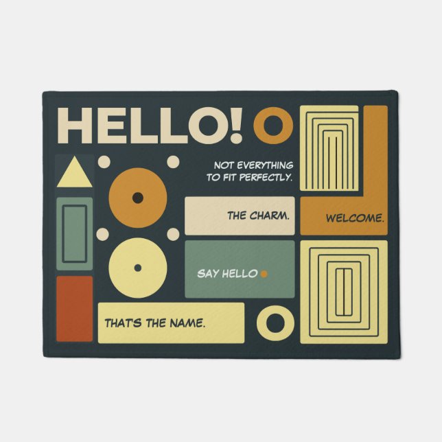 Tapete Convidados de boas-vindas com a reviravolta person (Frente)