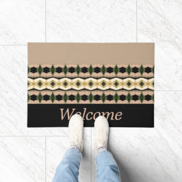 Tapete Cor-De-Rosa E Lado Preto