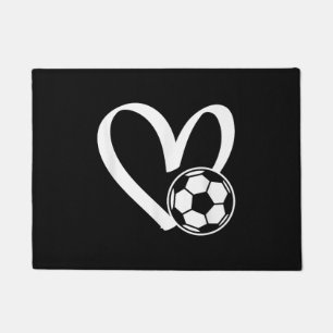 Tapete Coração da Bola do Futebol